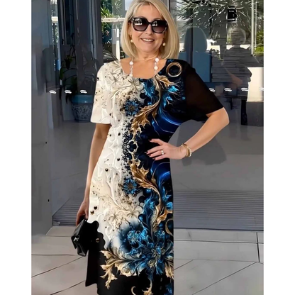 Helena | Women's Timeless Floral Summer Midi Dress