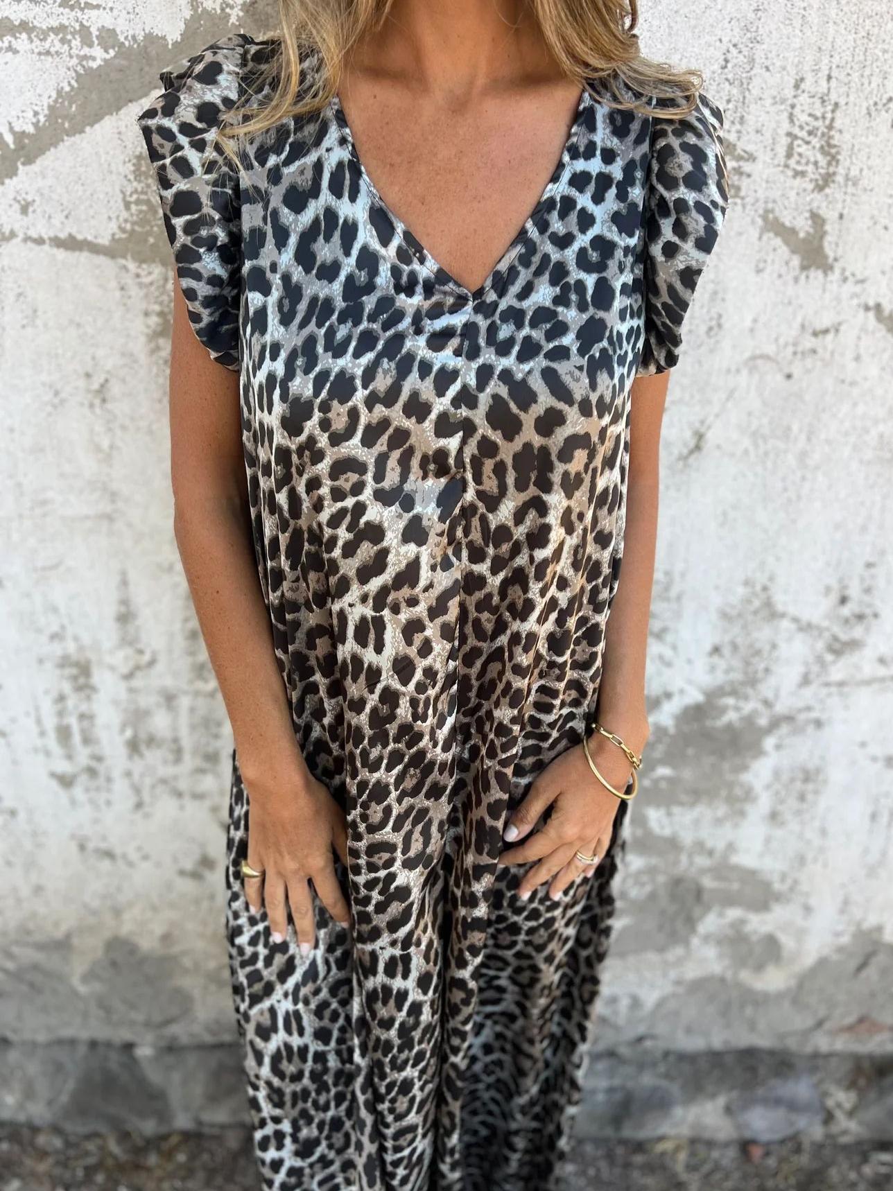 Zayla | Women's Relaxed Chic Leopard Jumpsuit