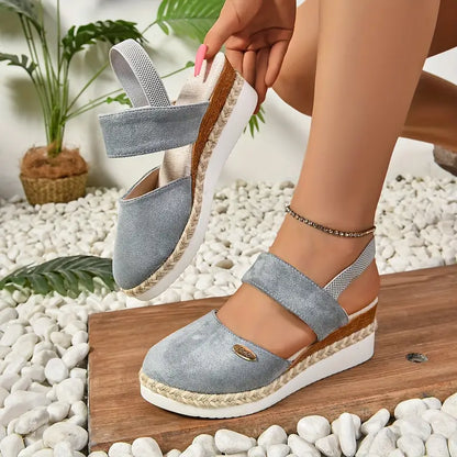 Women's Cushioned Open-Toe Brenda Orthopedic Platform Sandals