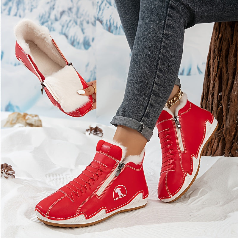 Léa | Women's Orthopedic Lace-Up Ergonomic Winter Comfort Ankle Boots