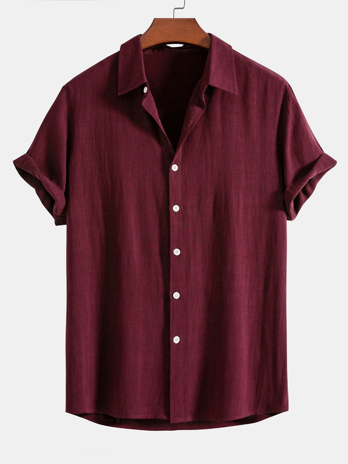Men's Button-Up Shirt and Straight Leg Trousers in Blend