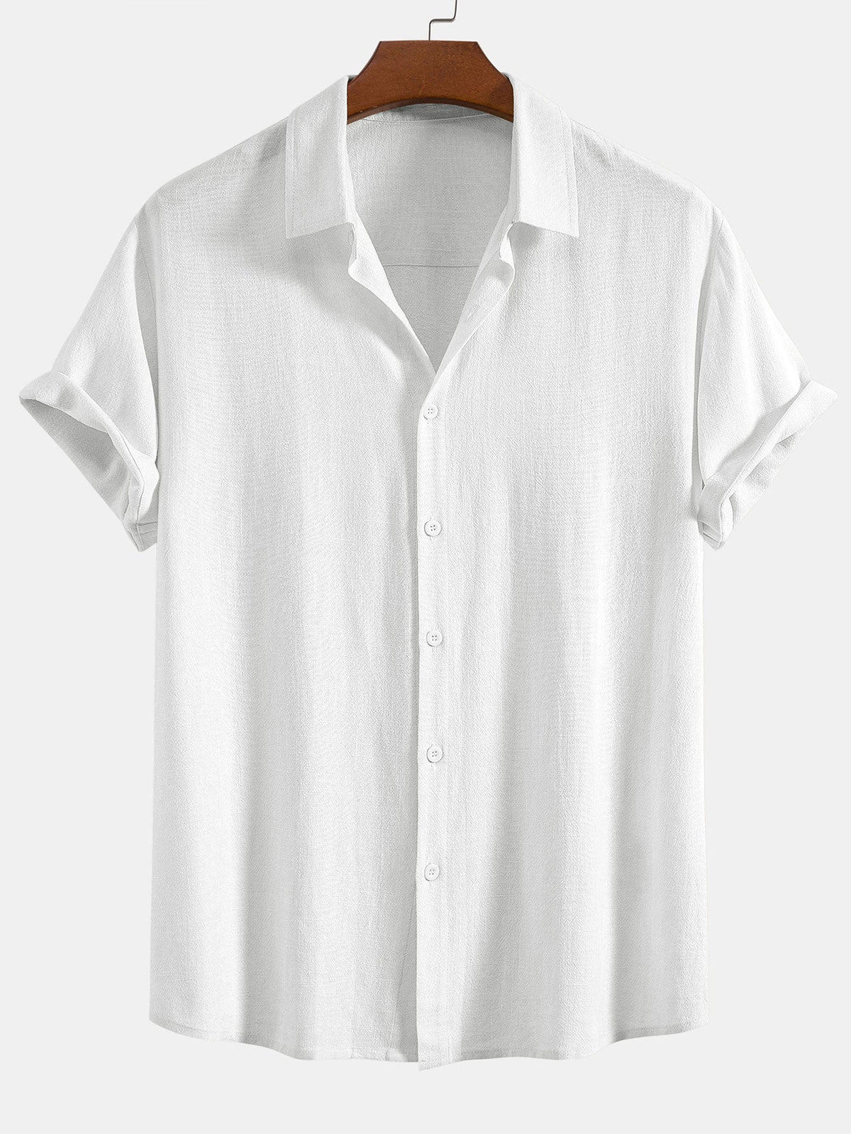 Men's Button-Up Shirt and Straight Leg Trousers in Blend
