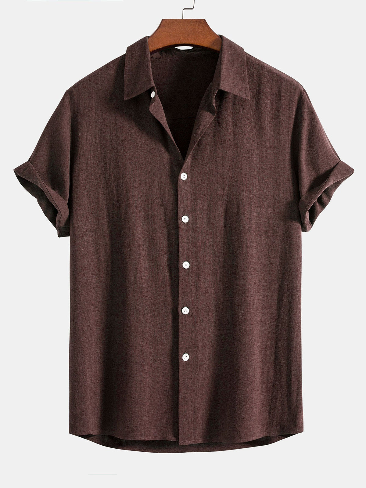 Men's Button-Up Shirt and Straight Leg Trousers in Blend