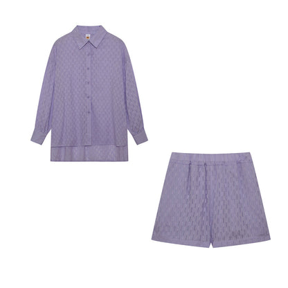 Maud | Women's Longline Stylish Shirt & Shorts Set