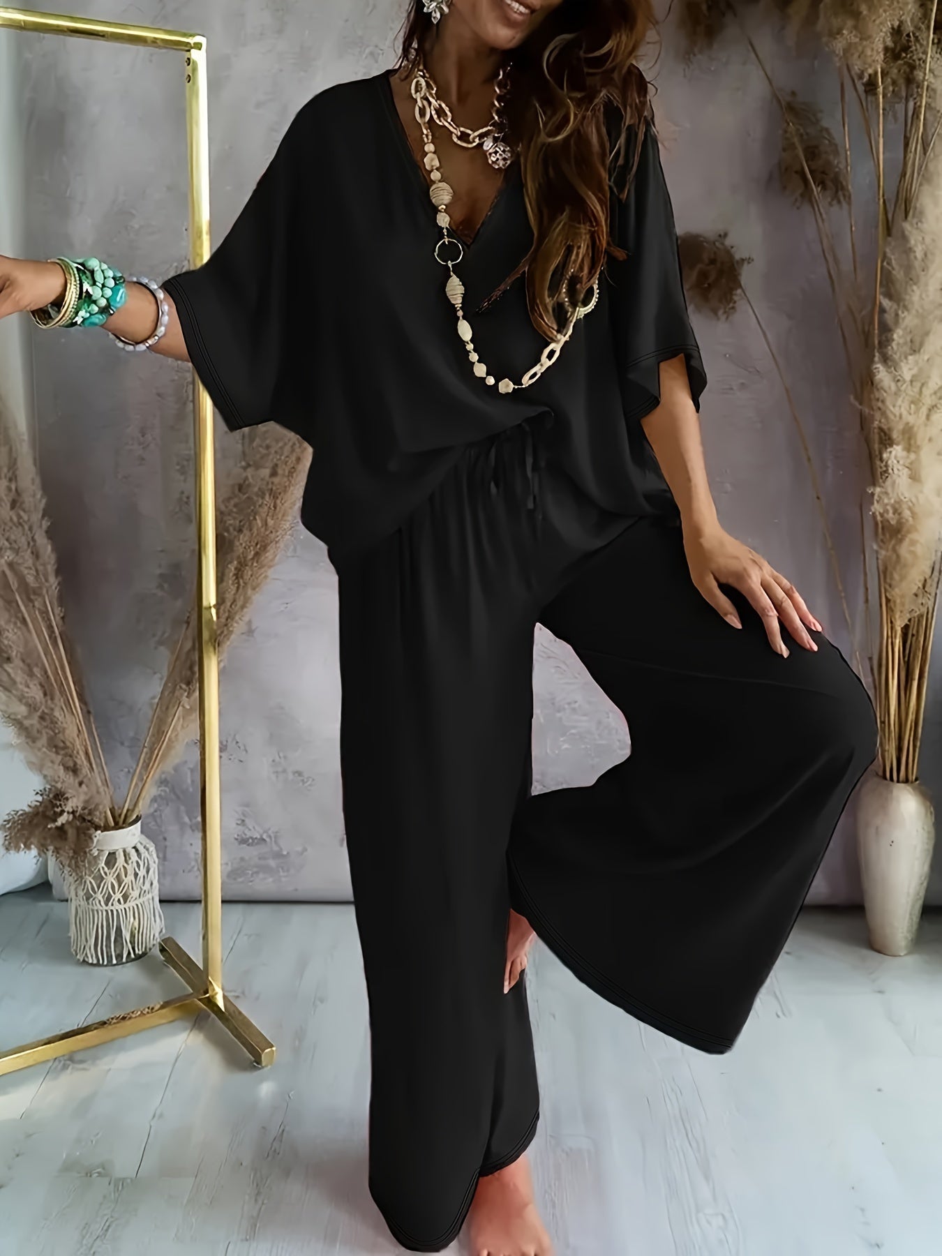 Farah | Stylish Solid Colour Women's Two Piece Set