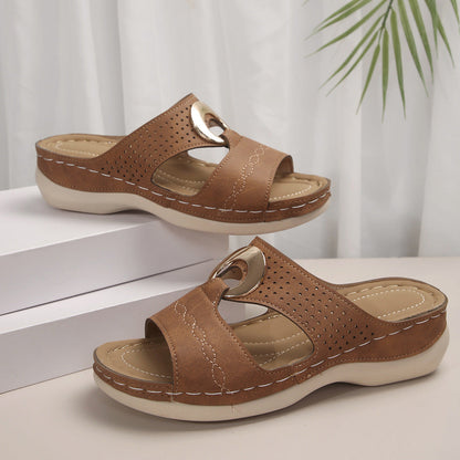 Sonia | Orthopedic Metal Ring Sandals