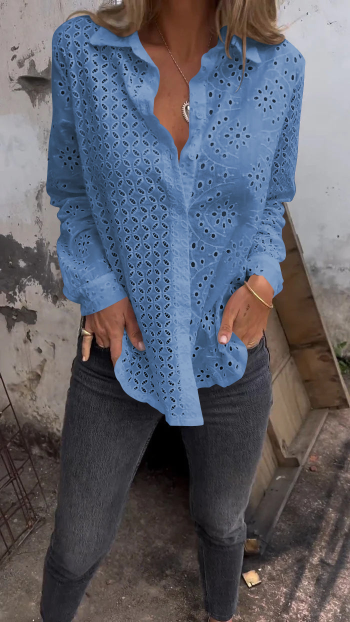 Lisa | Women's Longline Classic Patterned Shirt