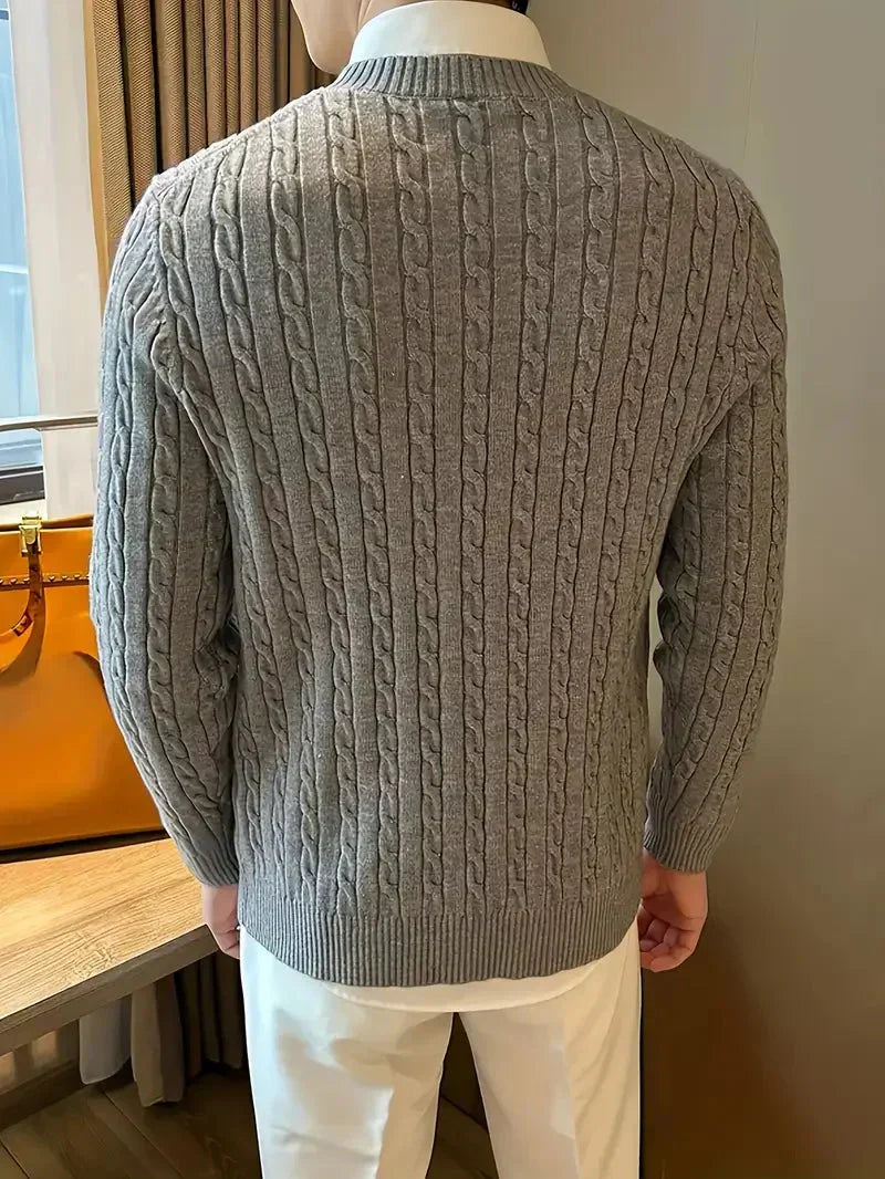 Men's Brit & Boho | Cable Jumper with Long Sleeve