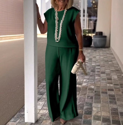 Caledona | Women's Elegant Comfy Set with Cap Sleeve