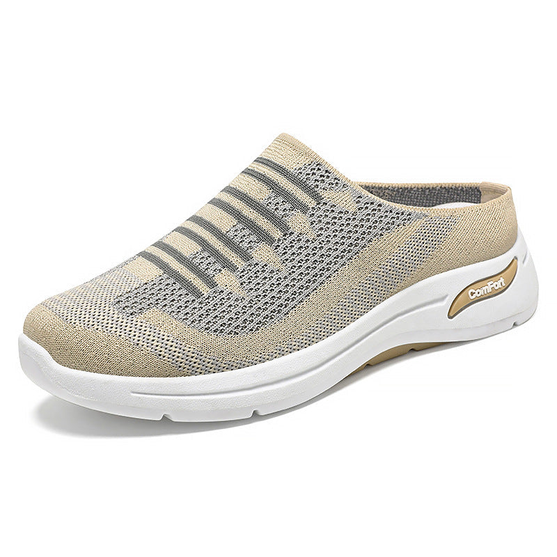 Cushioned Chic and Breathable Women's Slip-On Trainers