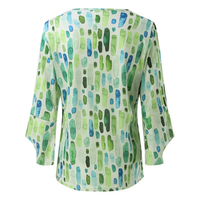 Julia | Women's Geometric Printed Loose Blouse
