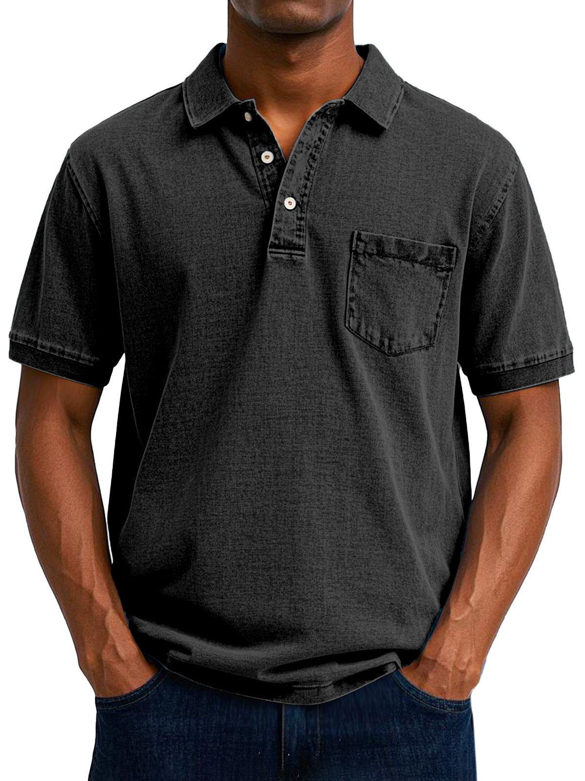 Max | Men's Longline Relaxed Vintage Casual Polo Shirt