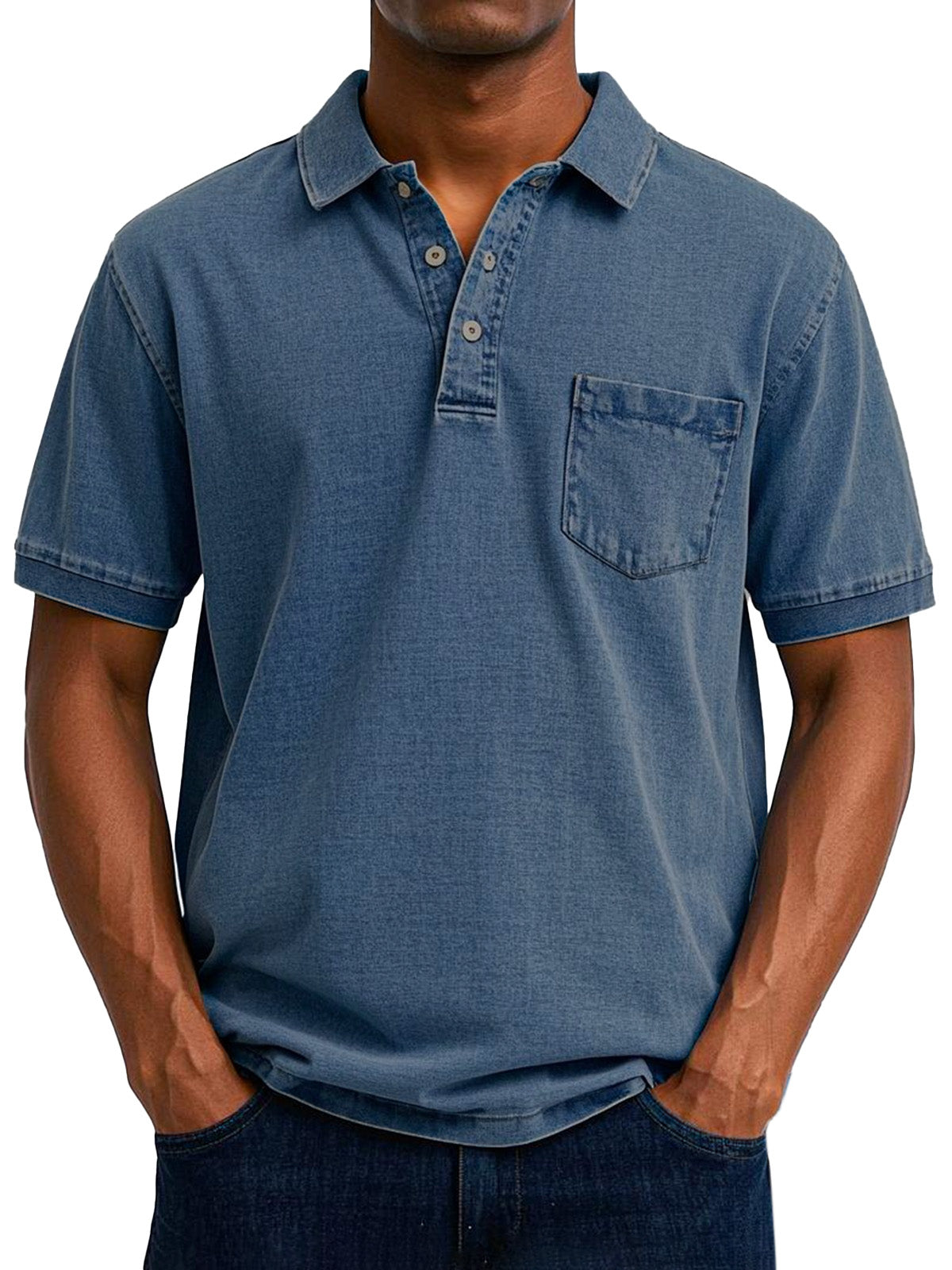 Max | Men's Longline Relaxed Vintage Casual Polo Shirt