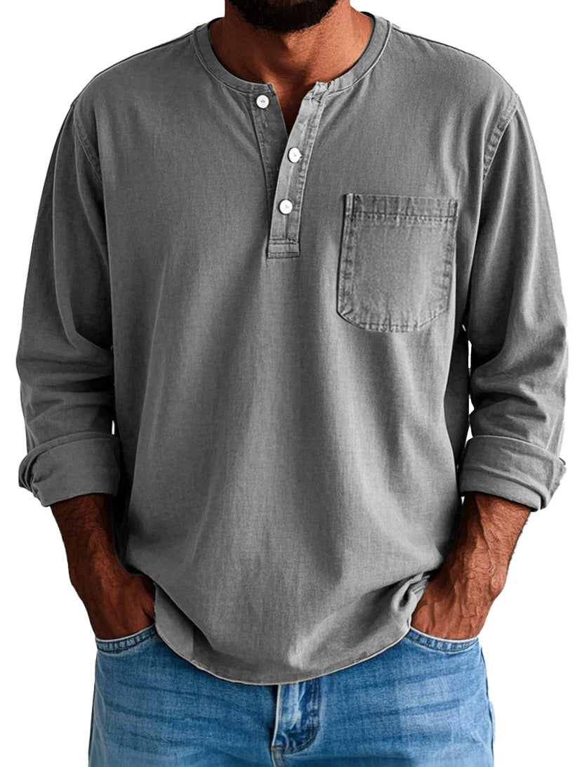 Logan | Men's Longline Long Sleeve Shirt
