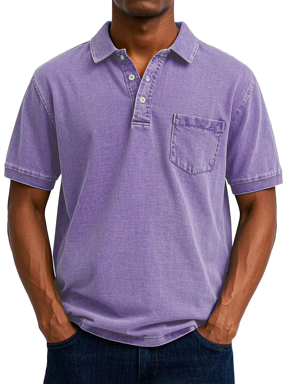 Max | Men's Longline Relaxed Vintage Casual Polo Shirt