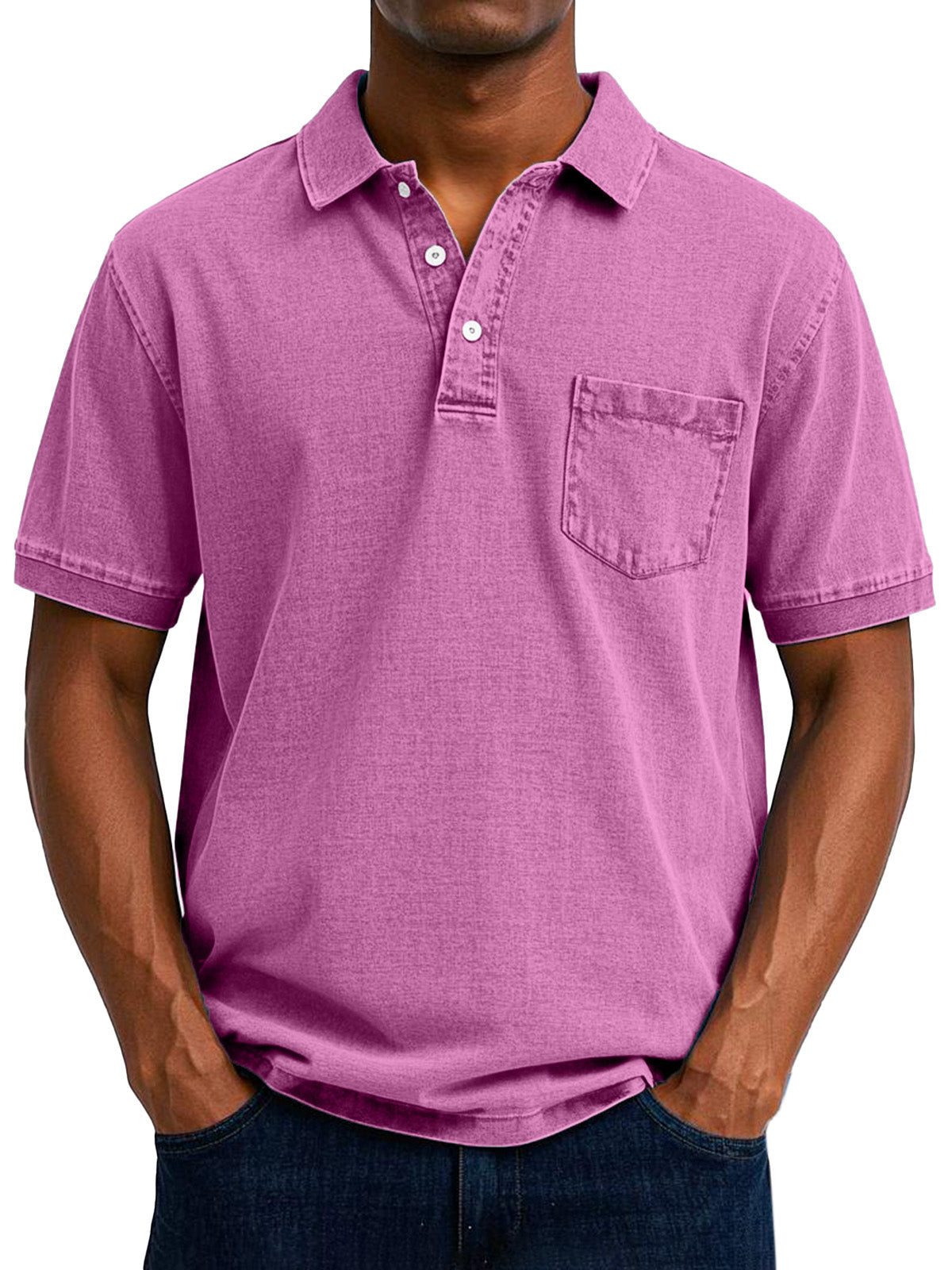 Max | Men's Longline Relaxed Vintage Casual Polo Shirt