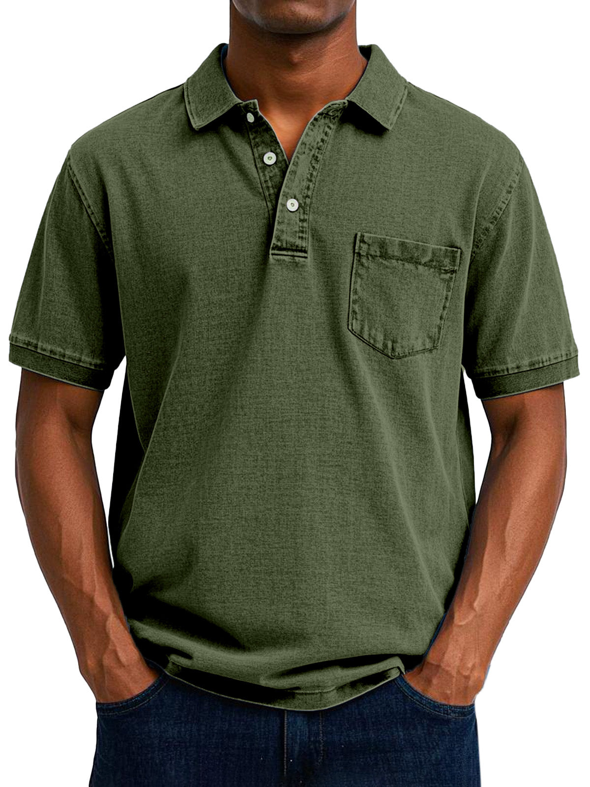 Max | Men's Longline Relaxed Vintage Casual Polo Shirt