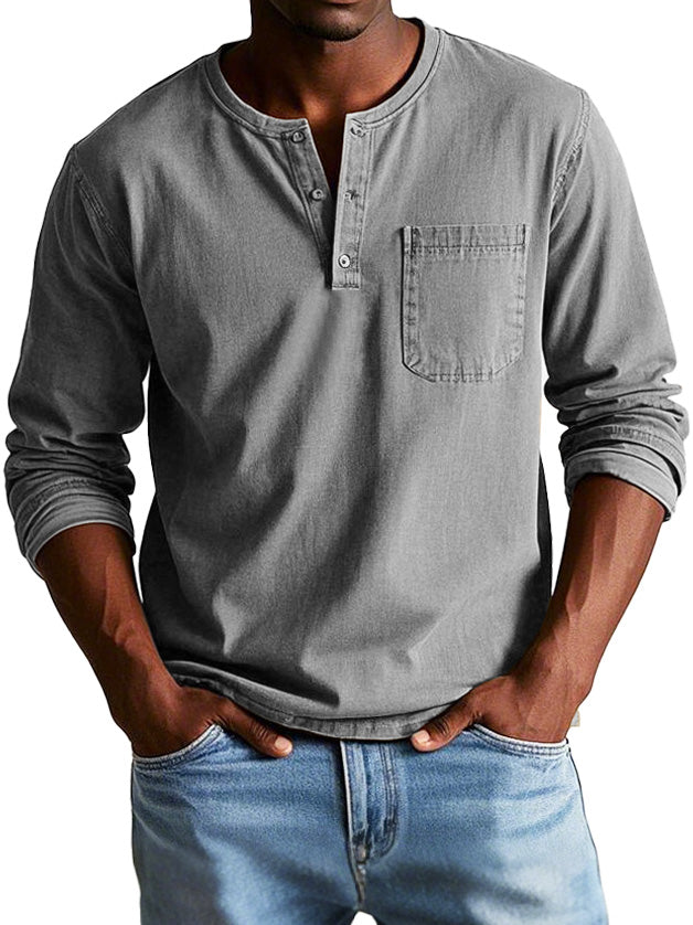 Ellis | Men's Vintage Henley Shirt