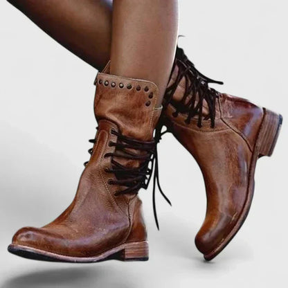 Kelly | Women's Cushioned Lace-Up Premium Elegant Boots