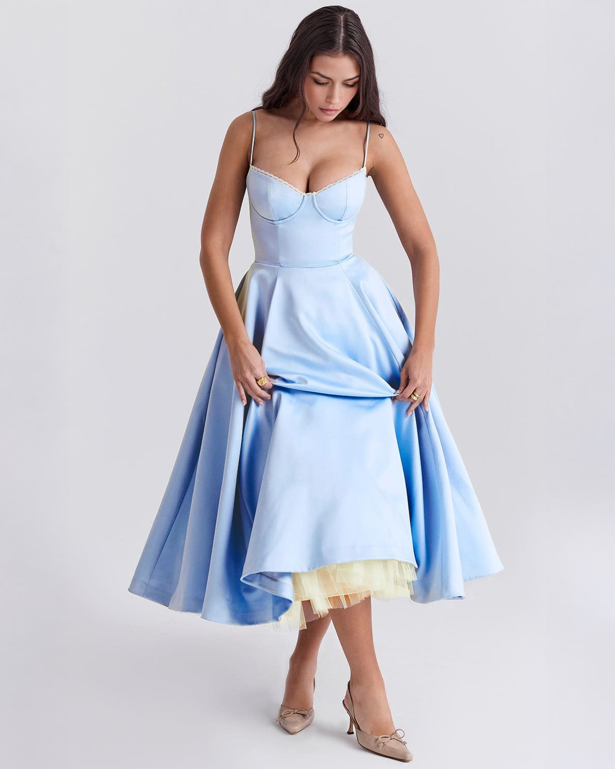 Ophira | Women's Classy Corset Midi Dress