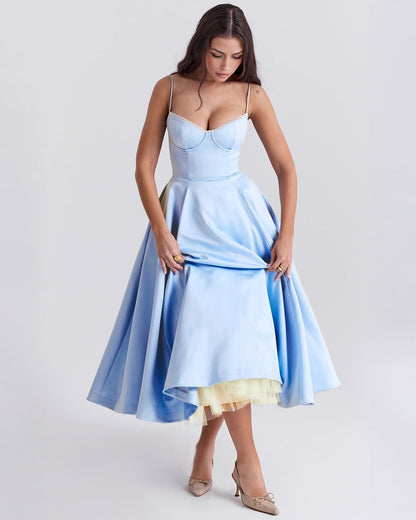 Ophira | Women's Classy Corset Midi Dress