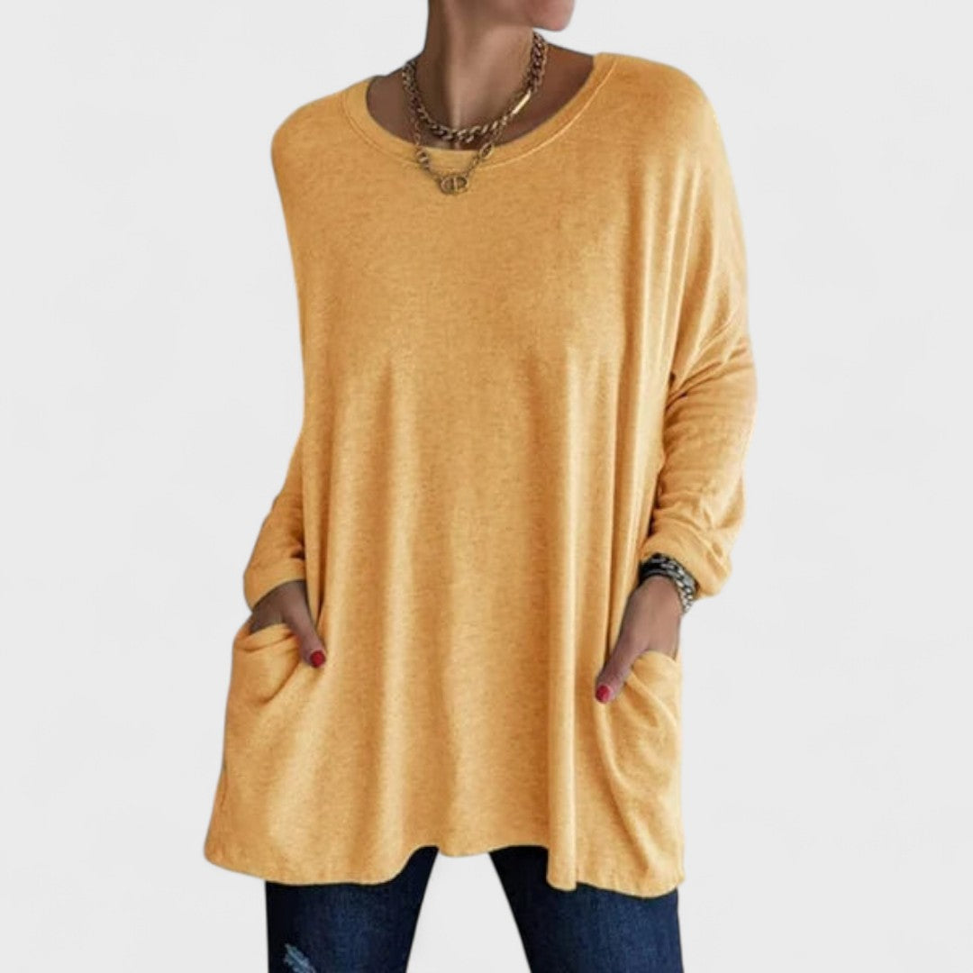 Moira | Women's Longline Casual Long Sleeve Top