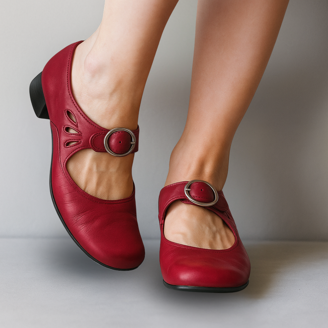 Meg | Women's Orthopedic Buckle Elegant Heels