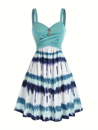 Gisele | Women's Comfortable Tie-Dye Sleeveless Summer Dress