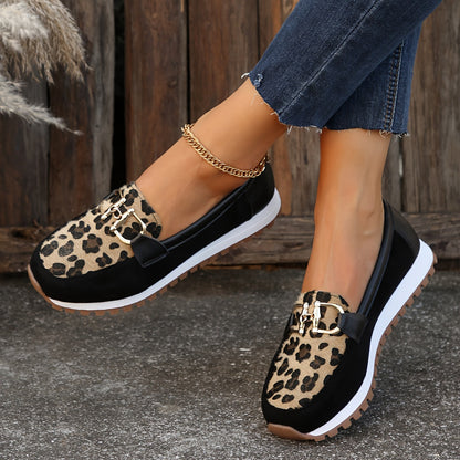 Mindy | Women's Lightweight Slip-On Animal Print Cushioned Loafers