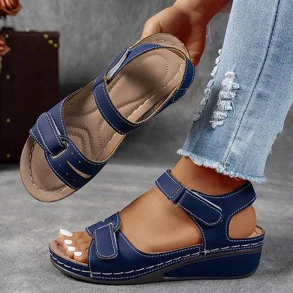 Ella | Women's Cushioned Open-Toe Orthopedic Wedge Sandals