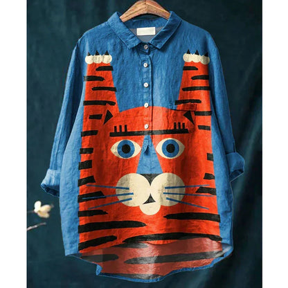 Binky | Longline Cat Art Shirt