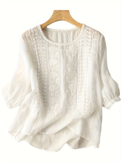 Josie | Women's Embroidered Blouse