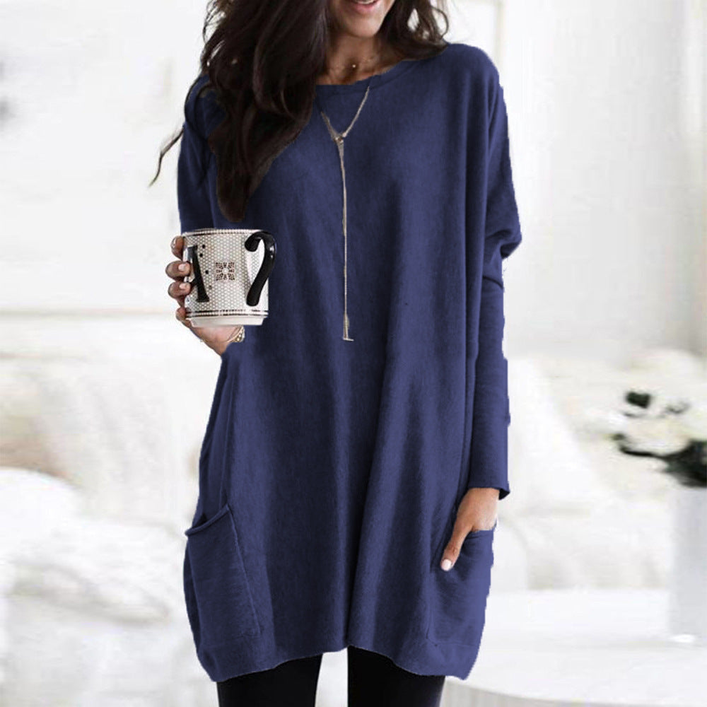 Paris | Women's Longline Relaxed Casual Long Sleeve Lightweight Sweatshirt