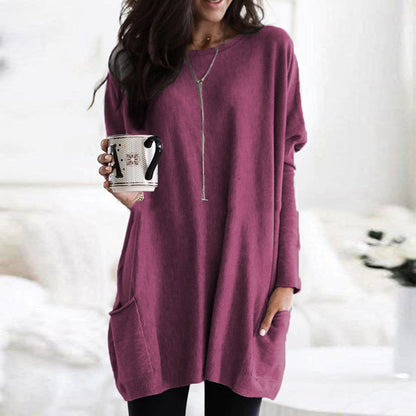 Paris | Women's Longline Relaxed Casual Long Sleeve Lightweight Sweatshirt