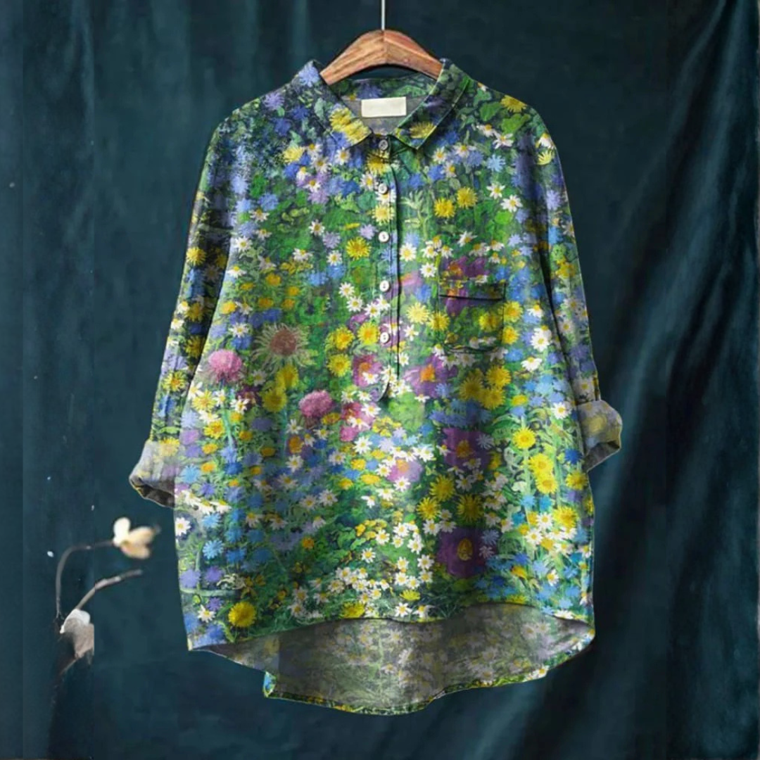 Donatella | Women's Longline Patterned Shirt