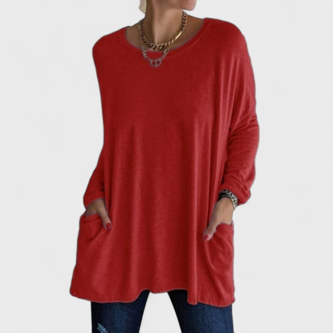 Moira | Women's Longline Casual Long Sleeve Top