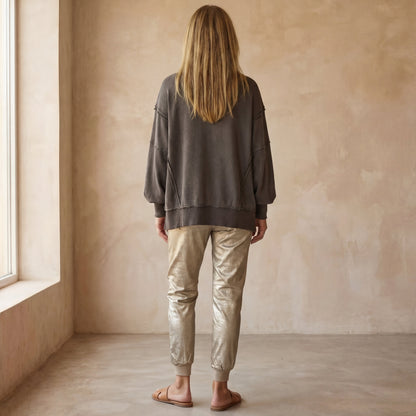 Brina | Women's Relaxed Top and Trousers Ensemble