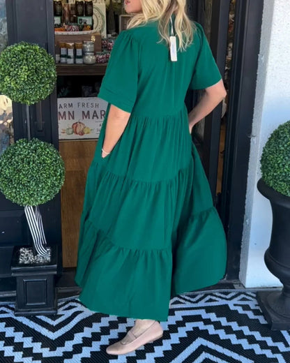 Magnolia | Women's Relaxed Cozy Maxi Dress with Pockets