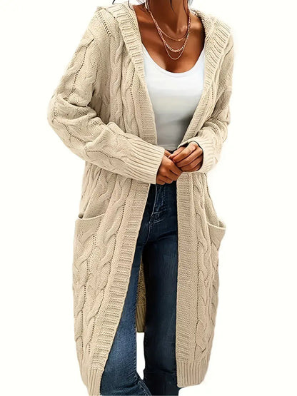 Navya | Longline Relaxed Women’s Casual Cardigan with Pockets