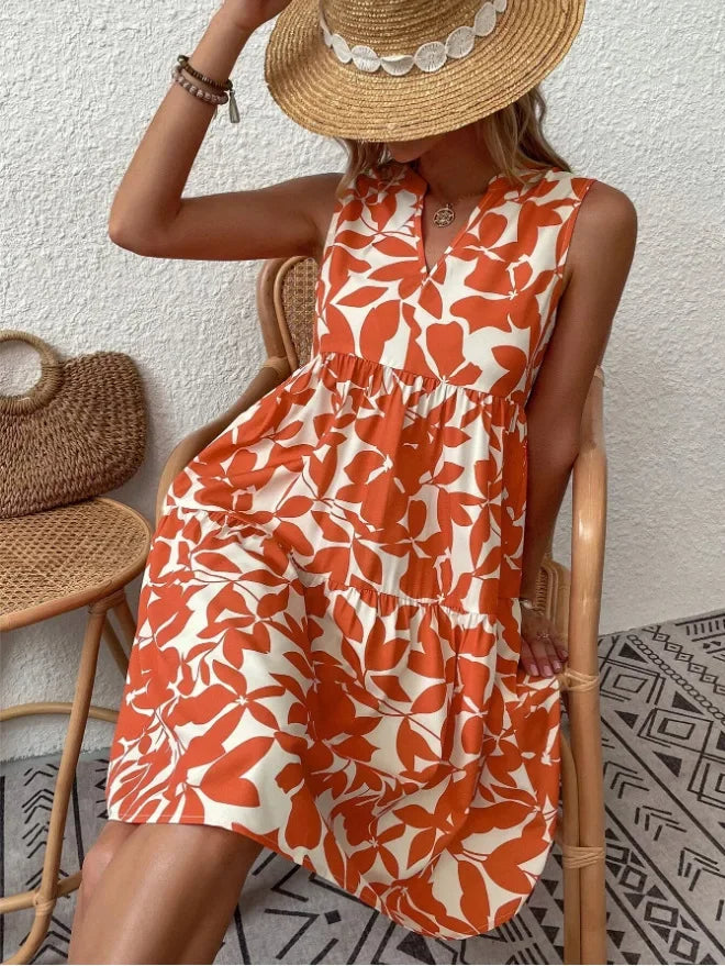 Elena | Women's Airy Summer Midi Dress