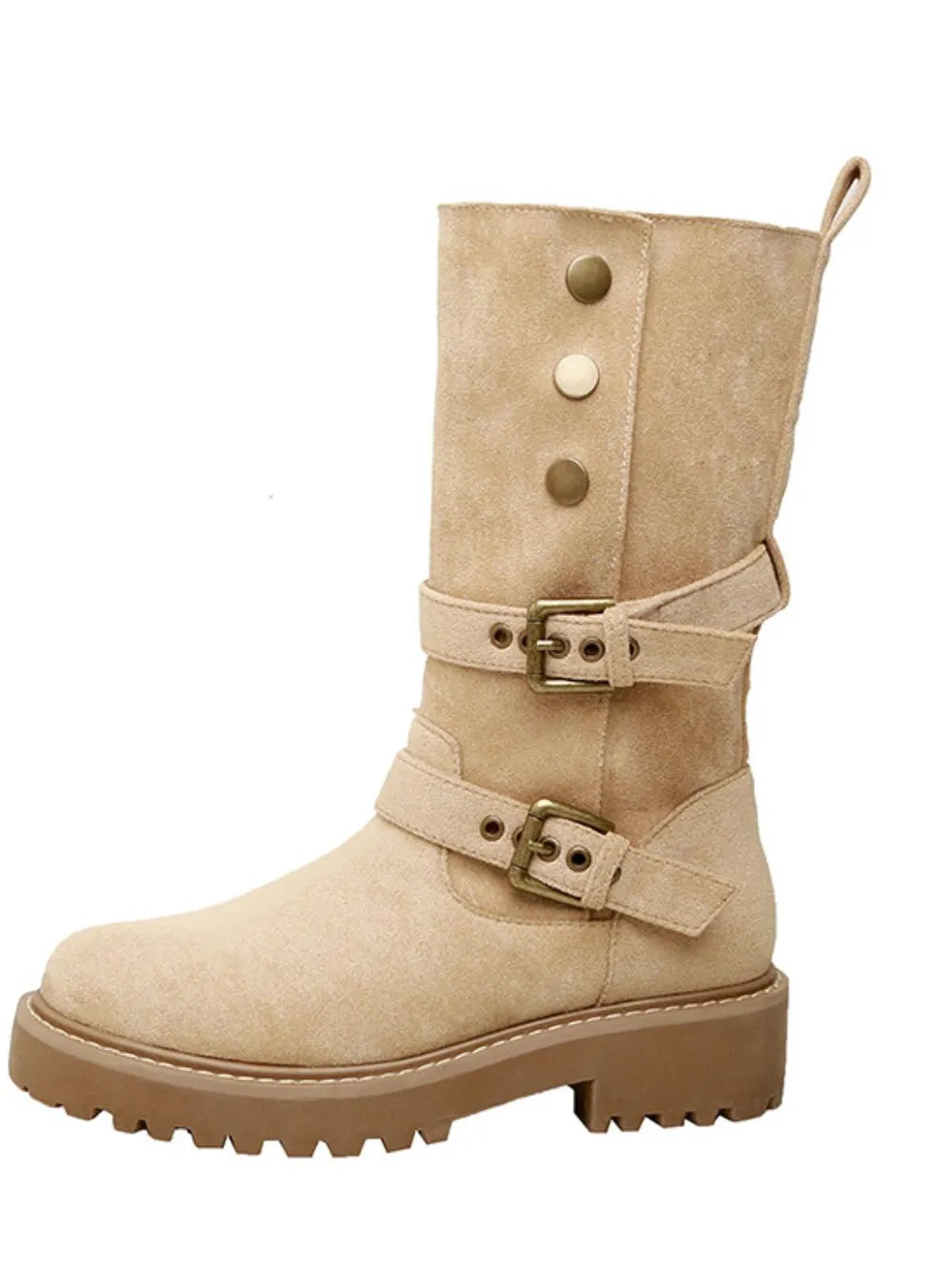 Harlow | Women's Orthopedic Buckle Winter Fur High Boots