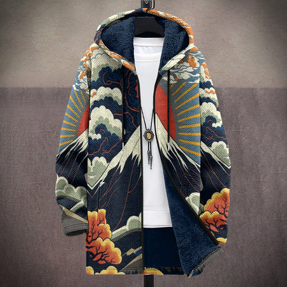 Women's Alyana's Stunning Volcano Art-inspired Cardigan