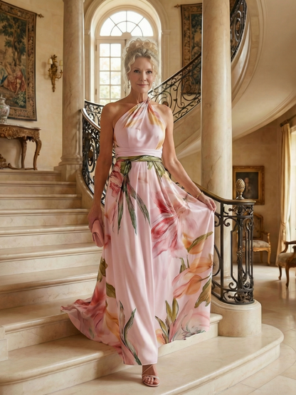 Amiel | Women's Light Floral Maxi Dress