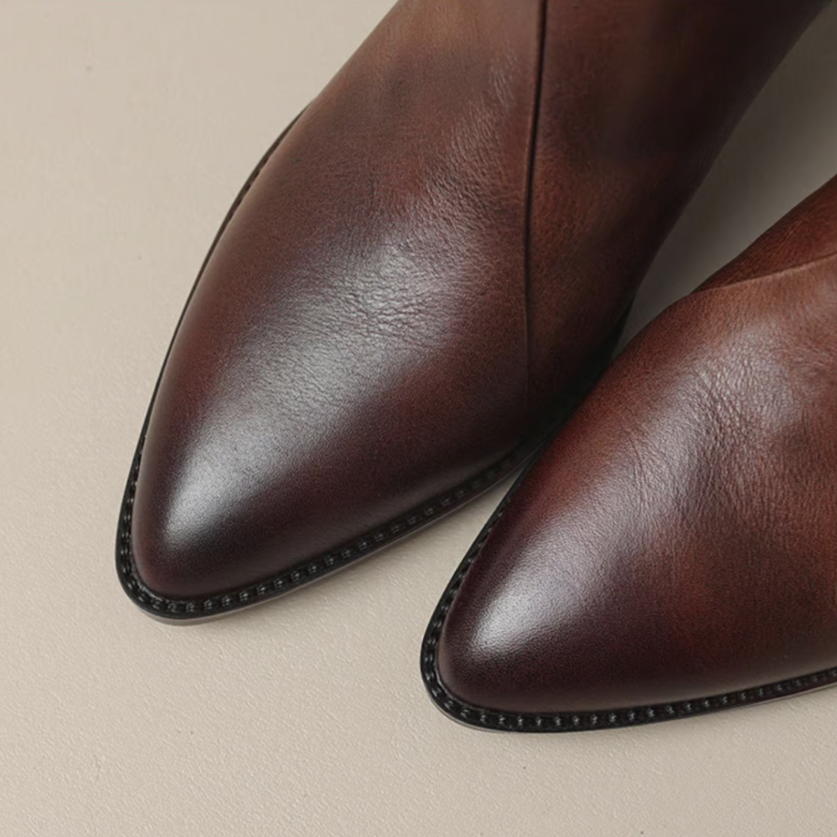 Celeste | Women's Cushioned Pointed-Toe Luxury Low-Heel Ankle Boots