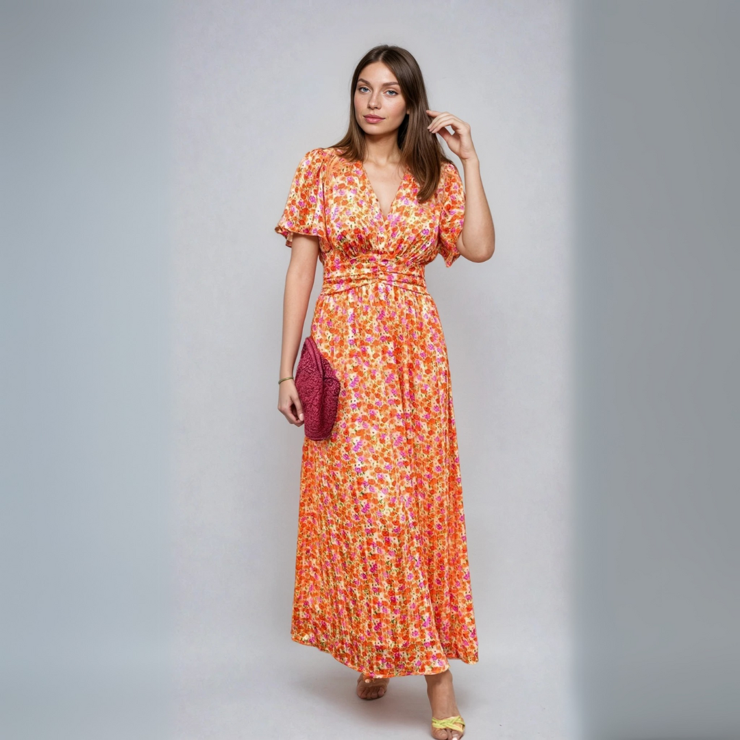 Pauline | Women's Long Maxi dress with floral print