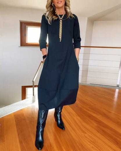 Sara | Women's Chic and Cozy Midi Dress