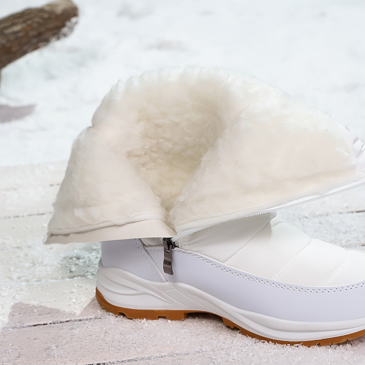 Cushioned Slip-On Premium Mid-Calf Women's Winter Snow Boots