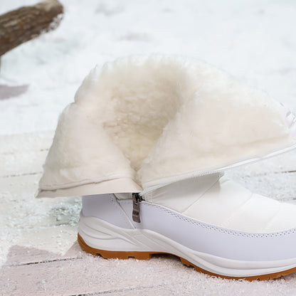Cushioned Slip-On Premium Mid-Calf Women's Winter Snow Boots