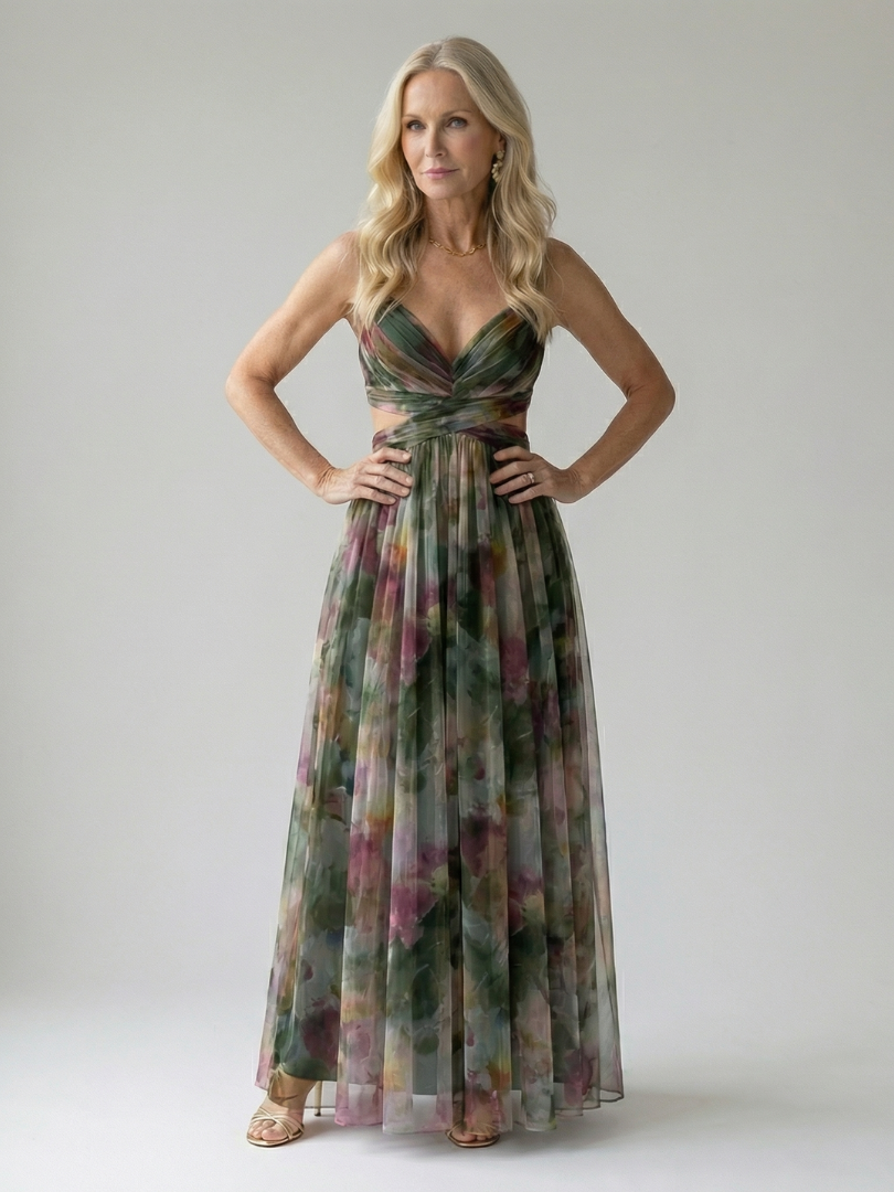 Isel | Women's Soft Wrap Maxi Dress