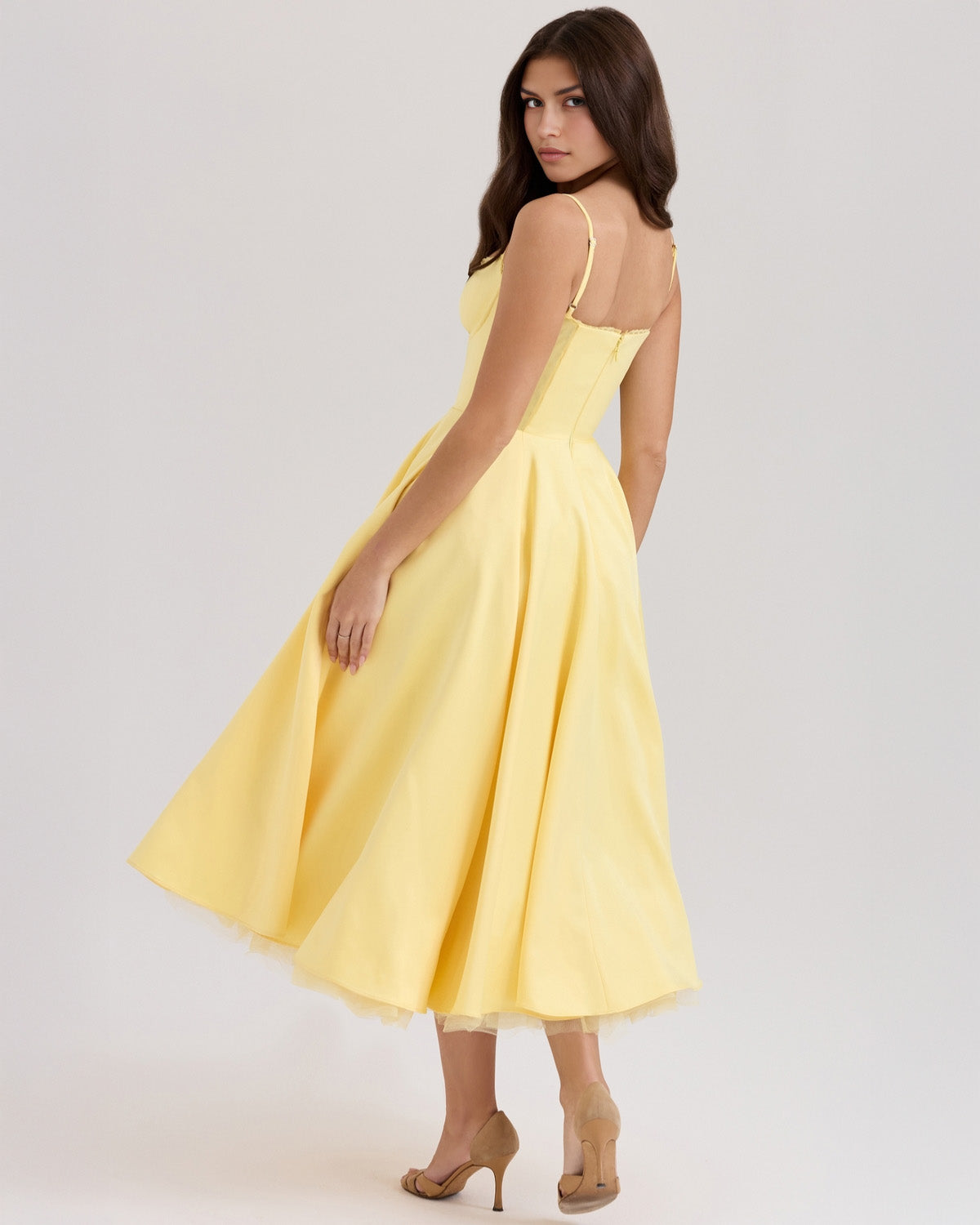 Ophira | Women's Classy Corset Midi Dress